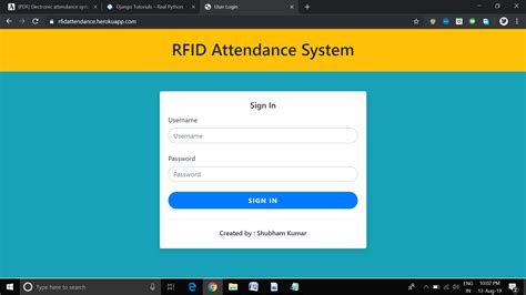 automatic attendance system using rfid project report|rfid based attendance system images.